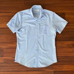 Med Mizzen+Main Leeward Short Sleeve BlueGeo Print